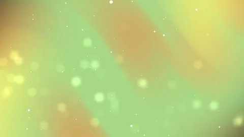Abstract Lime Green and Orange Background with Bokeh Particles Vídeo Stock 335847533
