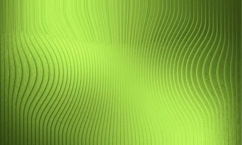 Abstract Lime Green Wavy Texture with Distorted Vertical Ridges and Soft Glow 스톡 일러스트