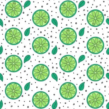 Abstract lime pattern Stock Illustration