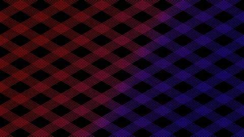 Abstract line 3D virtual isometric square lighting moving, Blockchain Video stock 107775197