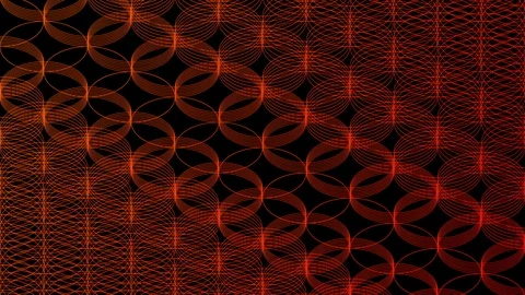Abstract line 3D virtual isometric circle lighting moving, Technology network Stock Footage 108024128