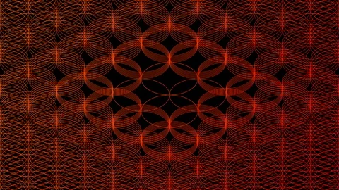 Abstract line 3D virtual isometric circle lighting moving, Technology network Stock Footage 108038553