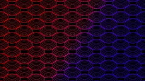 Abstract line 3D virtual isometric sphere lighting moving, Technology network Stock Footage 108377410