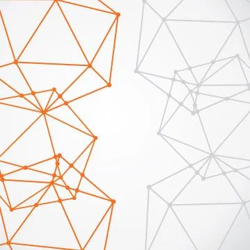 Abstract line and dot background vector 스톡 일러스트