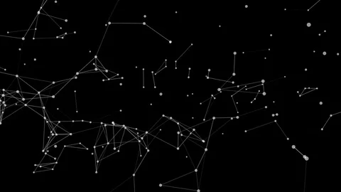 Abstract line and dot technological technical background Video stock 74816389