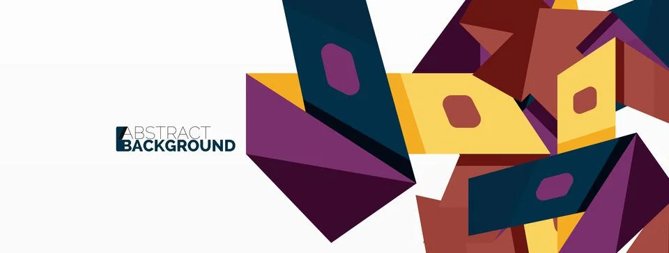 Abstract line and triangle background. Creative geometric abstract backdrop Stock Illustration