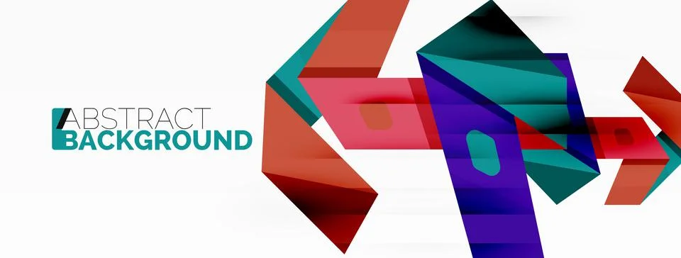 Abstract line and triangle background. Creative geometric abstract backdrop Stock Illustration