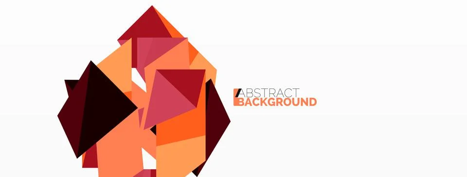 Abstract line and triangle background. Creative geometric abstract backdrop Stock Illustration