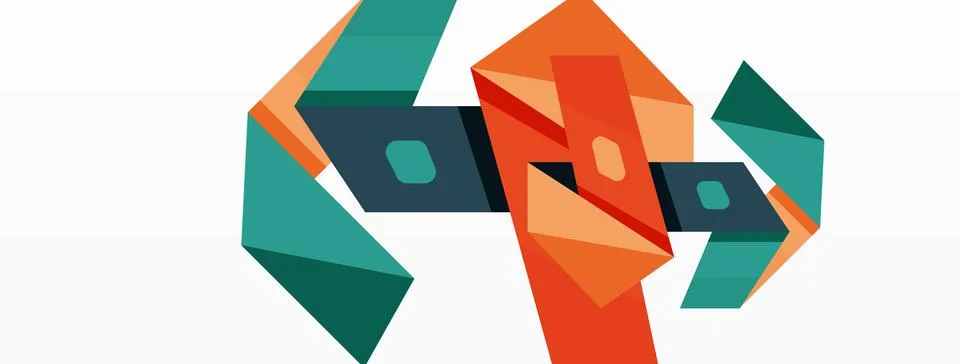 Abstract line and triangle background. Creative geometric abstract backdrop Stock Illustration