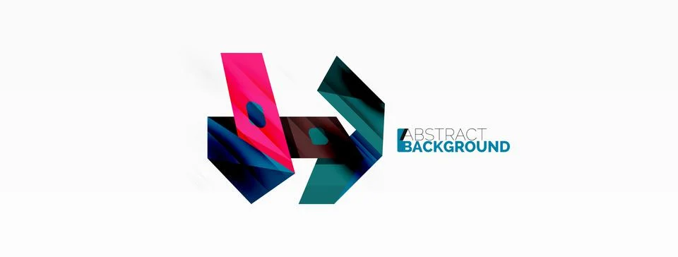 Abstract line and triangle background. Creative geometric abstract backdrop Stock Illustration