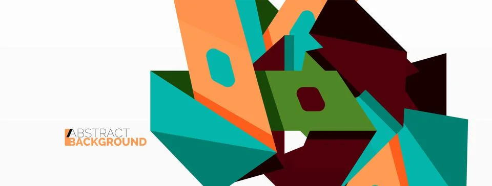 Abstract line and triangle background. Creative geometric abstract backdrop Stock Illustration