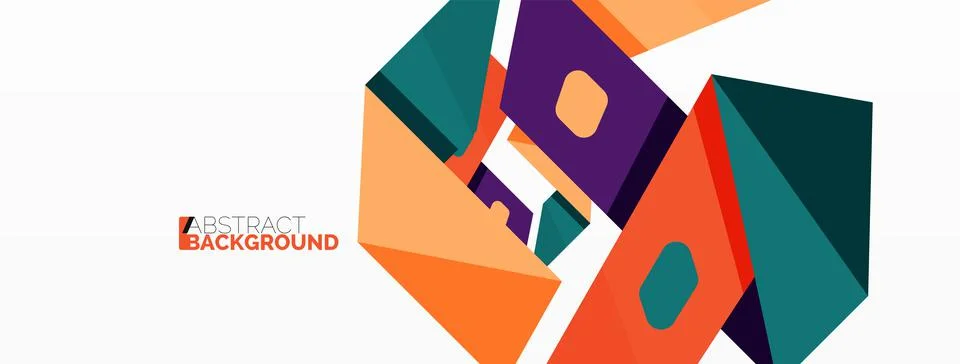 Abstract line and triangle background. Creative geometric abstract backdrop Stock Illustration