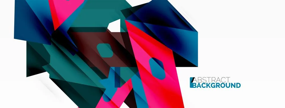 Abstract line and triangle background. Creative geometric abstract backdrop Stock Illustration