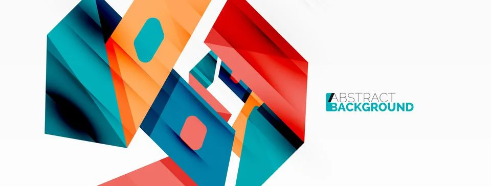 Abstract line and triangle background. Creative geometric abstract backdrop Stock Illustration