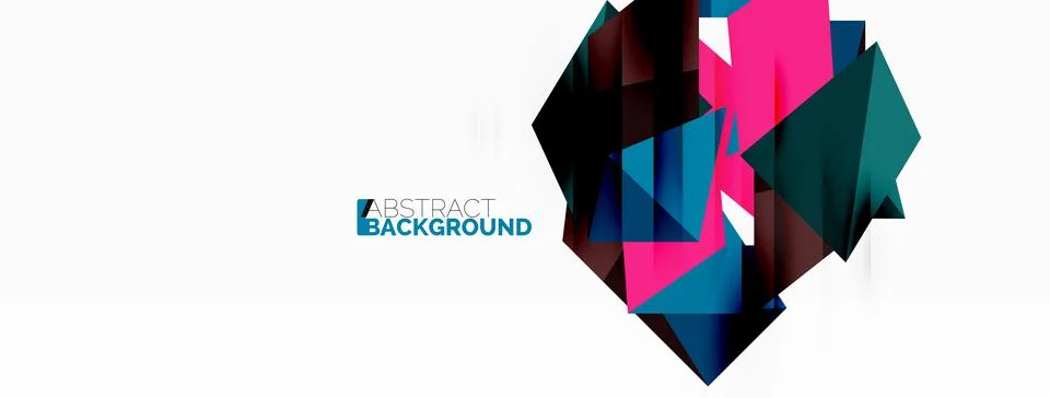 Abstract line and triangle background. Creative geometric abstract backdrop Stock Illustration