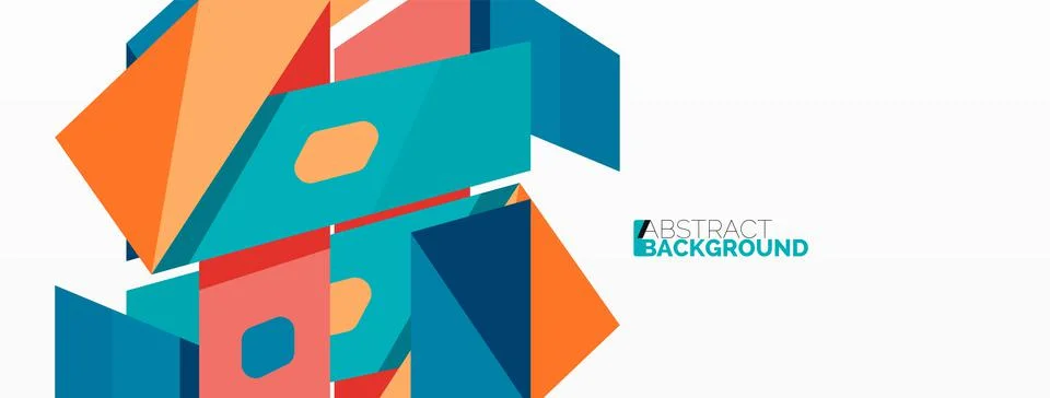 Abstract line and triangle background. Creative geometric abstract backdrop Stock Illustration