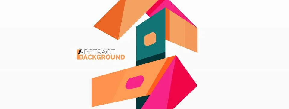 Abstract line and triangle background. Creative geometric abstract backdrop Stock Illustration