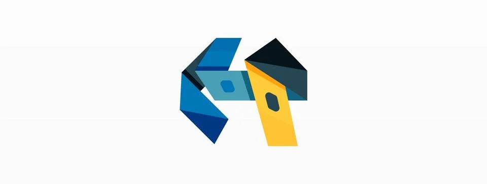 Abstract line and triangle background. Creative geometric abstract backdrop Stock Illustration