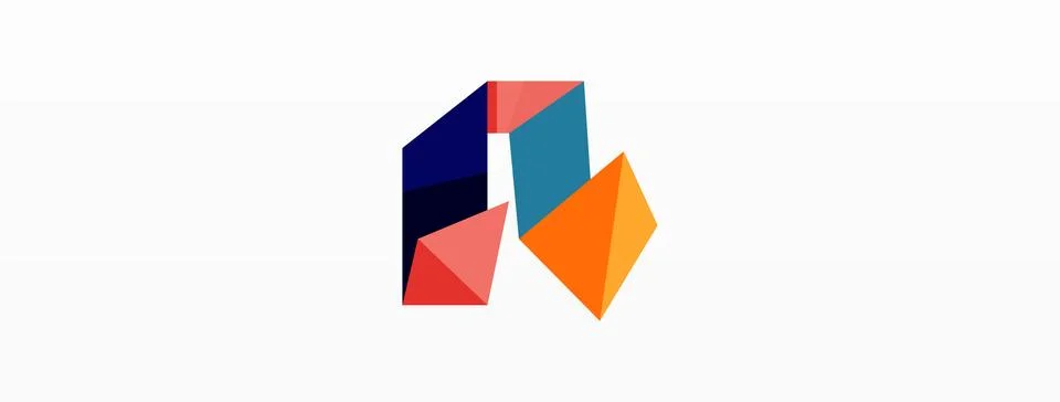 Abstract line and triangle background. Creative geometric abstract backdrop Stock Illustration