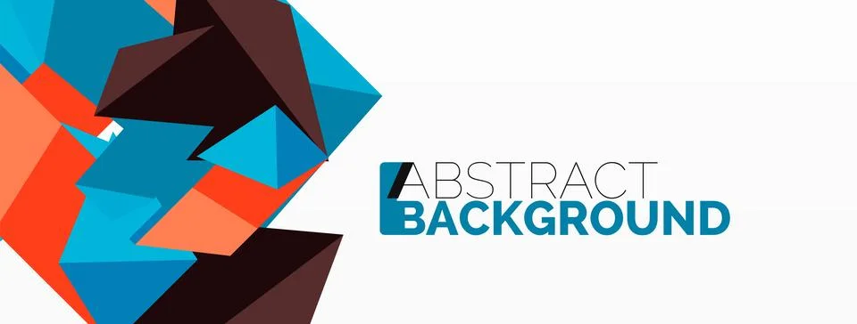 Abstract line and triangle background. Creative geometric abstract backdrop 库存插图