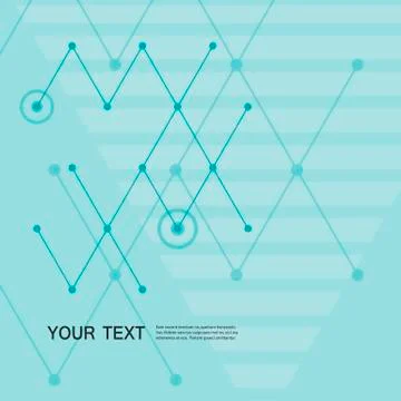 Abstract line and triangular design Illustrazione stock