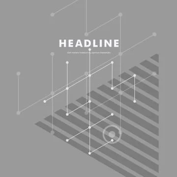 Abstract line and triangular design Illustrazione stock