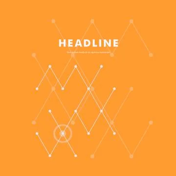 Abstract line and triangular design Illustrazione stock