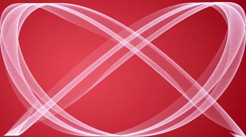 Abstract line animation motion background loop red Video stock 63982828