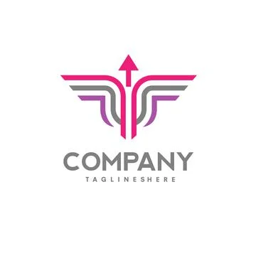 Abstract line arrow Logo Stock Illustration