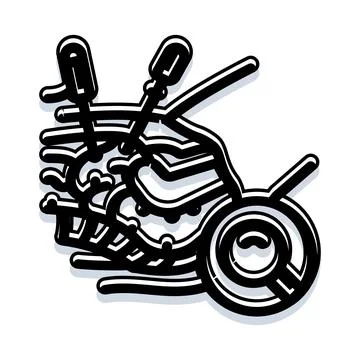 Abstract line art design exploring organic shapes Stock Illustration