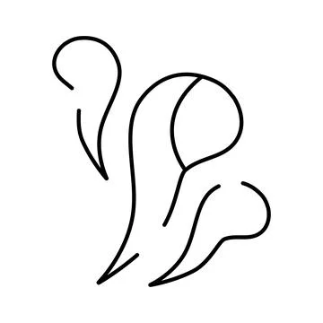 Abstract line art drawing of a squirrel Illustrazione stock