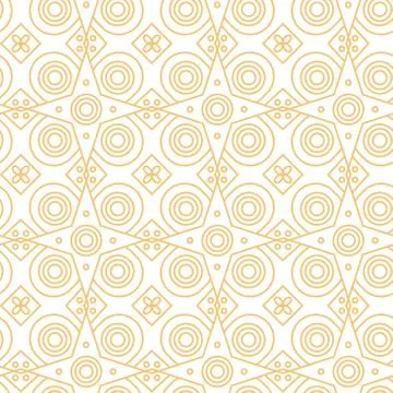 Abstract line art eastern pattern Illustrazione stock