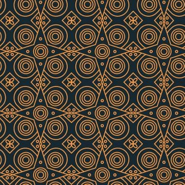 Abstract line art eastern pattern 스톡 일러스트