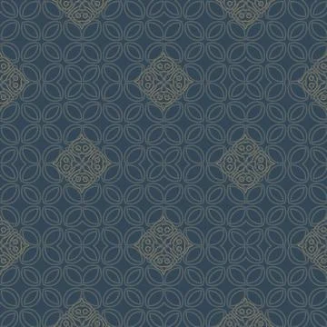 Abstract line art eastern pattern Stock Illustration