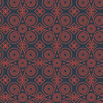 Abstract line art eastern pattern 스톡 일러스트