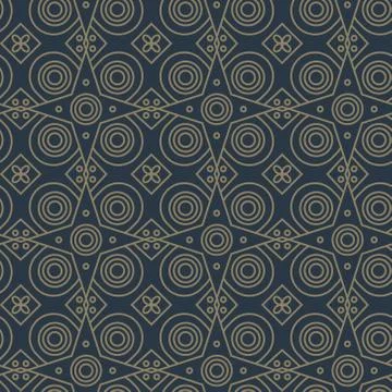 Abstract line art eastern pattern 스톡 일러스트