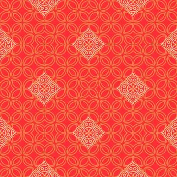 Abstract line art eastern pattern 스톡 일러스트