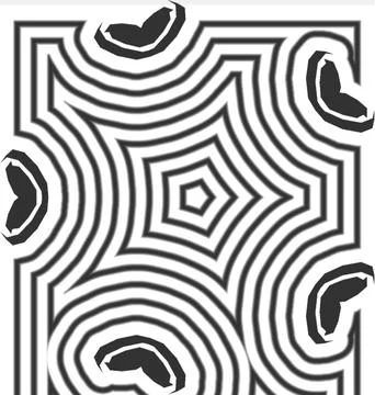 Abstract Line Art Figure Inspired Vector Multi Unique Minimal Abstract Text.. Stock Illustration