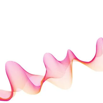 Abstract line art graphic waves Stock Illustration