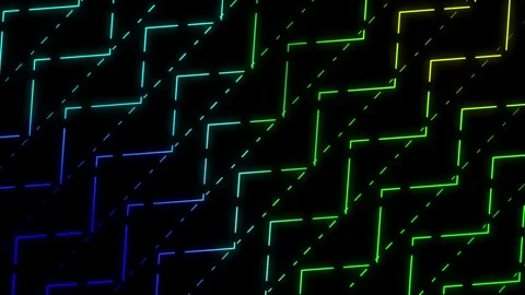 Abstract line background. 4k wavy line animation on screen. Stock Footage 332700930