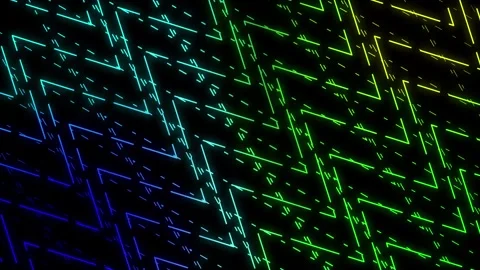 Abstract line background. 4k wavy line animation on screen. Stock Footage 332700936