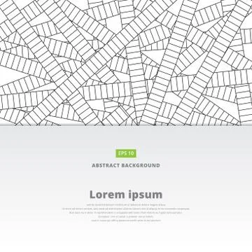 Abstract line background and texture, Railroad tracks pattern, Vector illustr Stock Illustration