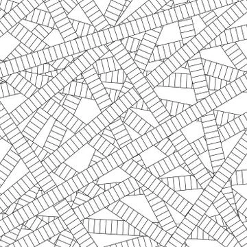 Abstract line background and texture, Railroad tracks pattern, Vector Stock Illustration