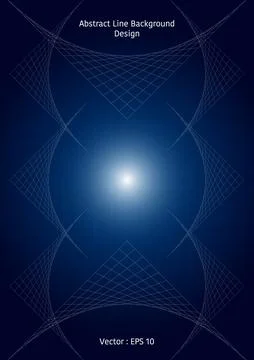 Abstract line background, group of blending lines in abstract triangle shape イラスト素材