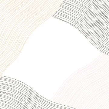 Abstract line background or frame for cards, print, japanese style Stock Illustration