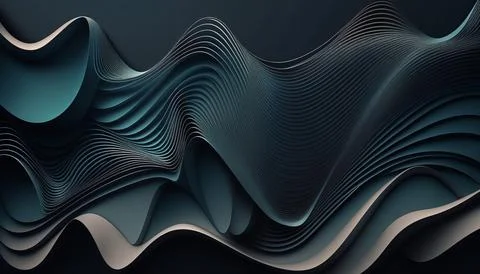 Abstract line background. UI and UX designed. isolated on black background... Stock Illustration