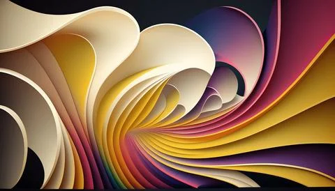 Abstract line background. UI and UX designed. Generated AI Stock Illustration