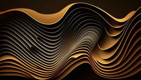 Abstract line background. UI and UX designed. isolated on black background. G Stock Illustration