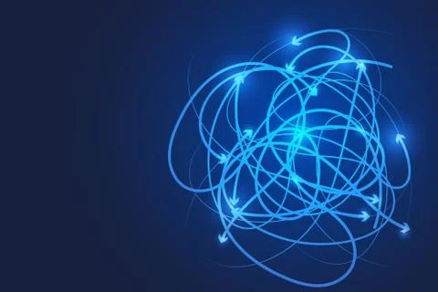 Abstract Line Background .Vector Illustrator. Futuristic Concept. Connection Stock Illustration