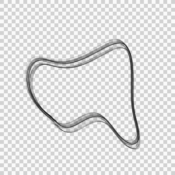 Abstract Line Blob Foto stock